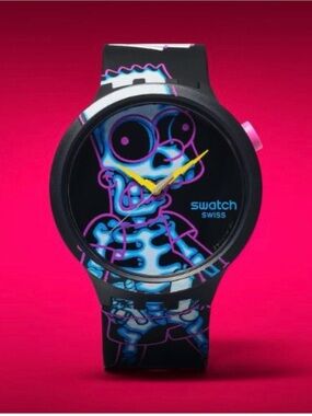 Swatch Bart Simpson Ay Caramba! Watch - New In Box